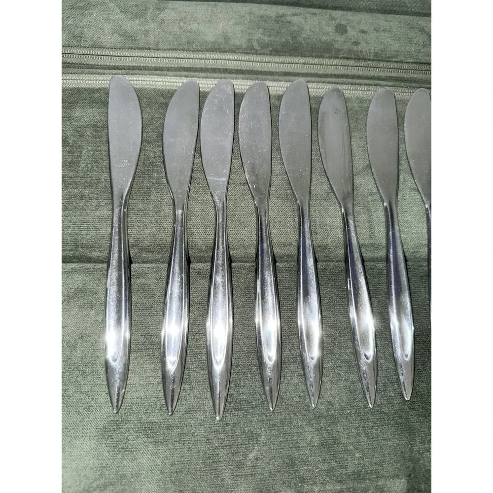 11 Linmark LNM1 Stainless Modern Solid Knives & Spoons Flatware Japan